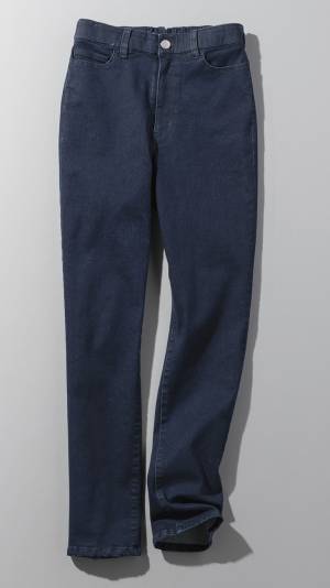 ベルメゾンぽっちゃり女性の声をもとに開発はくだけで下半身のシルエットを美しく整えるストレッチデニム【ガードル風インナーパンツ内蔵】9月24日より販売開始