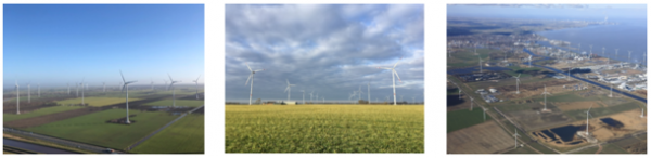 オランダ フローニンゲン州における3件の風力発電所の完工について