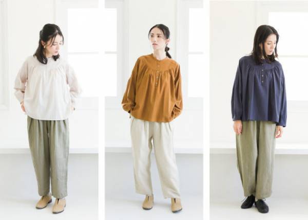 環境に配慮した40代女性向けのナチュラルウエア「Crea delice/クレアデリス」から再生繊維を使用した『テンセルコットンギャザーブラウス』を販売開始