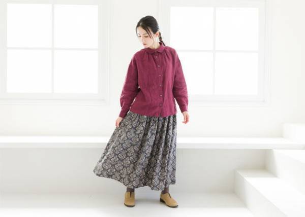 環境に配慮した40代女性向けのナチュラルウエア「Crea delice/クレアデリス」から再生繊維を使用した『テンセルコットンギャザーブラウス』を販売開始