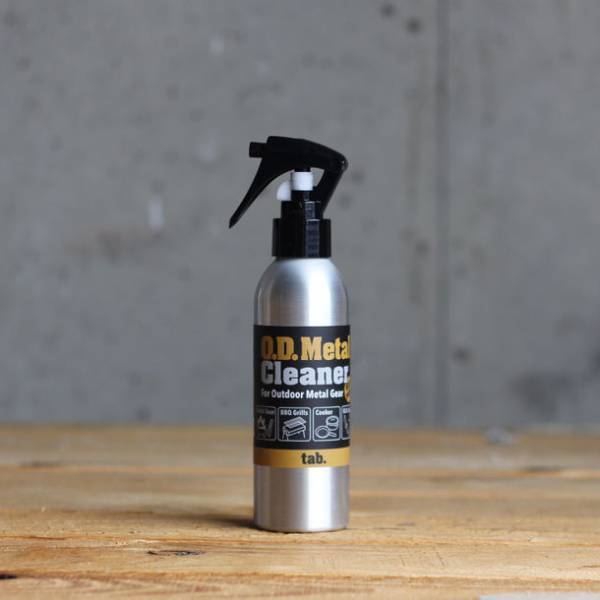 アウトドアギアの厄介な油汚れやススを洗浄、サビも防げる洗浄保護剤『tab.ODメタルクリーナー』10/10販売開始
