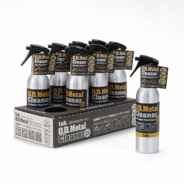 アウトドアギアの厄介な油汚れやススを洗浄、サビも防げる洗浄保護剤『tab.ODメタルクリーナー』10/10販売開始