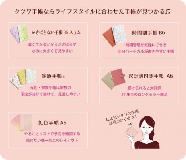 「大人の女性に大人気のクツワ手帳」2022年度版が発売されました