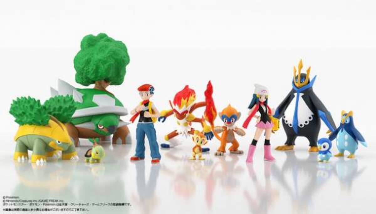 ポケモン スケールワールド シリーズ 舞台は シンオウ地方 へ ダイヤモンド パール の主人公 コウキ ヒカリ ナエトル ヒコザル ポッチャマなど合計9種 21年9月17日 ウーマンエキサイト 1 4