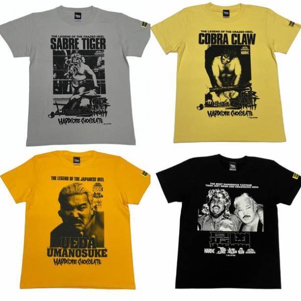 新日本プロレスに長く君臨したタイガー・ジェット・シンと上田馬之助のTシャツが発売！ハードコアチョコレートから伝説の最凶タッグ