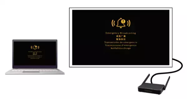 ワイヤレス画面転送装置『TrinityVision(R)』で災害時の緊急放送を大型TVに一斉配信できる遠隔管理ソフトウエア『Central Management System』を9月30日より提供開始