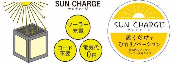 累計販売台数6万台突破のDIY照明ひかりノベーションシリーズから配線不要のSUNCHARGE『道のひかり』『花のひかり』が新発売！