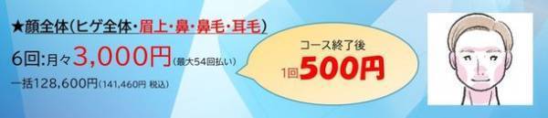 ヒゲ脱毛ならメンズスキンクリニック銀座院の医療脱毛で決まり　《100円保証付きヒゲ医療脱毛やり放題コース》を発売
