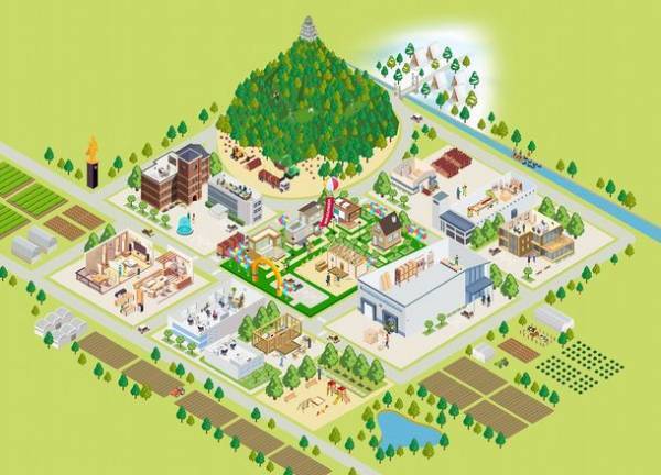 森と人にやさしい、持続可能な建築循環を目指したぎふの木の家「デジタル展示場 MOKU TOWN」アンケートに答えてプレゼントキャンペーン実施中