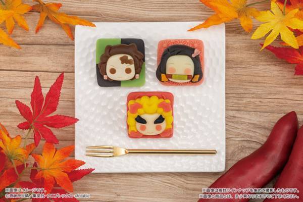 テレビアニメ「鬼滅の刃」の和菓子とタルトが大集合！食べマス煉獄杏寿郎、シールタルト初登場！！