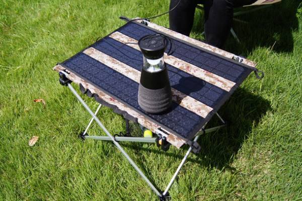 　現代アウトドアには欠かせない！スマホの充電はお手の物！ソーラーパネル搭載アウトドアテーブル『AGRIOZソーラーテーブル』2021年10月中旬よりGREEN FUNDINGにて先行販売開始！