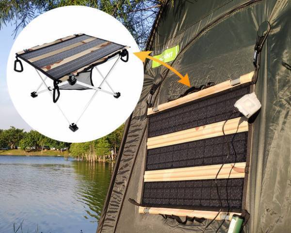 　現代アウトドアには欠かせない！スマホの充電はお手の物！ソーラーパネル搭載アウトドアテーブル『AGRIOZソーラーテーブル』2021年10月中旬よりGREEN FUNDINGにて先行販売開始！