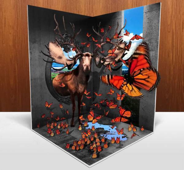 飛び出したり、浮かんだり。見て、撮って、楽しめる、摩訶不思議なグラフィックの世界「トリックアート展」　～印刷はたのしい～　11月1日(月)～14日(日)の14日間開催