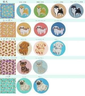 山梨の織物工場が愛犬家に向けた製品開発のクラウドファンディングを開始！　～ワンちゃん柄の布を織る　愛犬いろいろ“iruyo”～