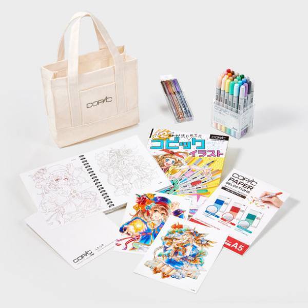 アルコールマーカー・コピックチャオの数量限定セット2種が11月1日発売、限定商品もふくまれたプレゼント仕様