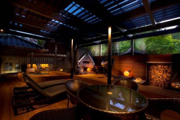 長野県 木曽御嶽山を望む一軒宿「つたや季の宿 風里」　プライベートテントサウナ付きスパテラス客室がリニューアルオープン！～満天の星空外気浴で、極上の“ととのい”を味わう～