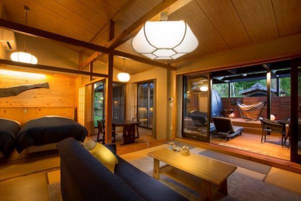 長野県 木曽御嶽山を望む一軒宿「つたや季の宿 風里」　プライベートテントサウナ付きスパテラス客室がリニューアルオープン！～満天の星空外気浴で、極上の“ととのい”を味わう～