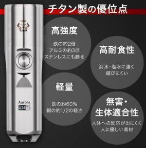 アウトドアに最適な極ミニチタン製高級LED懐中電灯をクラウドファンディングサイト「Machi-ya」にて11月27日まで先行販売開始！
