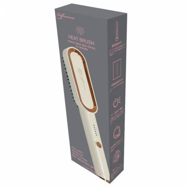ラフィヌモンシリーズからヒートブラシのホワイトモデル登場　女性だけでなく男性の寝癖直し・髭のお手入れにも最適