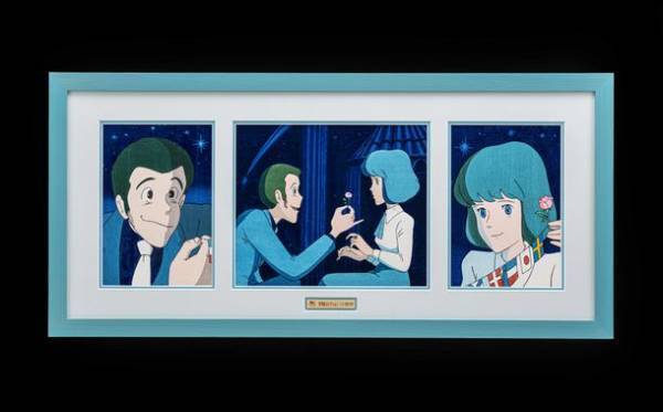 『ルパン三世　カリオストロの城』のルパン＆クラリスが浮世絵に！あの名シーンが熟練の職人によって蘇る　トムス公式通販サイト「トムスショップ」にて数量限定で販売開始