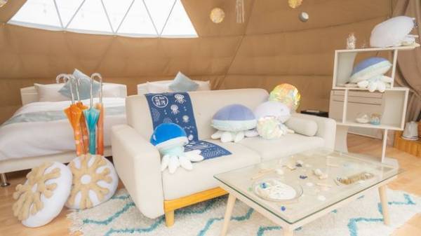 山形のグランピング施設「yamagata glam」が「加茂水族館」「米織小紋」とコラボレーションし山形の魅力を発信する期間限定ルームを11月・12月に提供