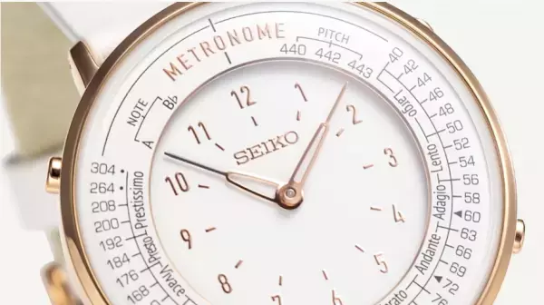 針の動きでテンポがわかる楽器奏者にお勧めの「メトロノームウオッチ」を発売