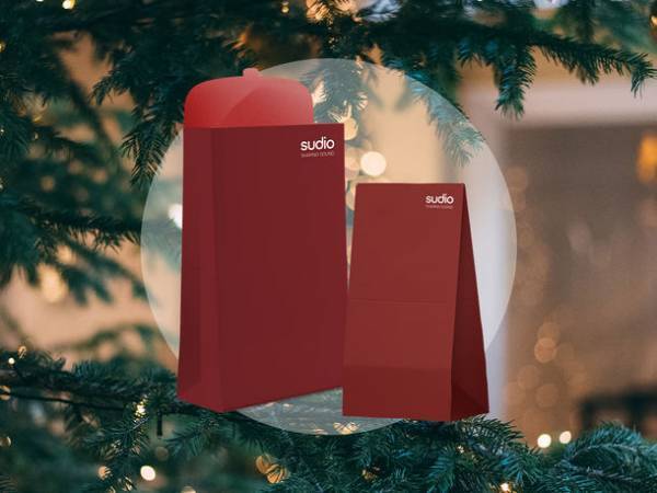 サステナブルな未来に貢献する北欧イヤホンブランドSudioが、地球に優しいクリスマスギフト包装のキャンペーンを開始。