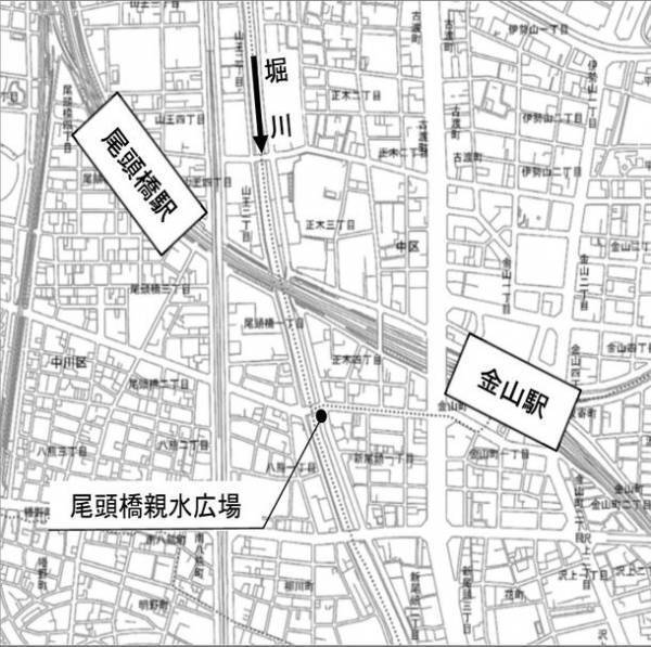 名古屋市の堀川「尾頭橋親水広場」にて飲食・集客イベントの社会実験を実施！『尾頭橋リバーサイドパンマルシェ』を11/14～ 週末に開催