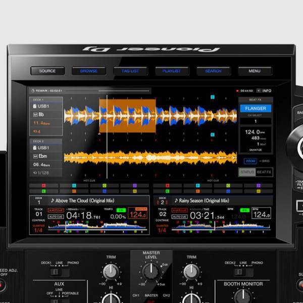 10.1インチのタッチディスプレイを搭載、フラッグシップモデルの機能を継承し、直感的なブラウズと正確なミックスを実現する2chオールインワンDJシステム「XDJ-RX3」が登場