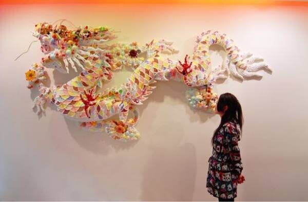大原美術館サテライトパビリオンに渡辺おさむの3mのドラゴン作品が常設展示決定