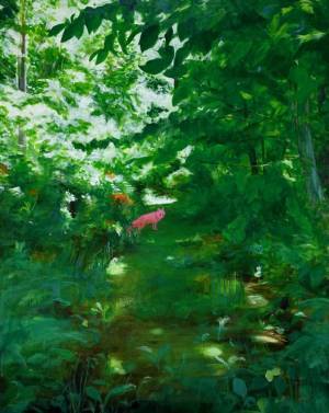 花園をモチーフに絵画作品を制作する今泉 敦子の個展が12月3日より代官山シソンギャラリーにて開催