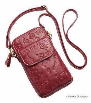 「リトルミイ 赤いラム革のスマホポシェット」新発売！スマホがサッと出せる、ミニマムサイズのポシェットです。