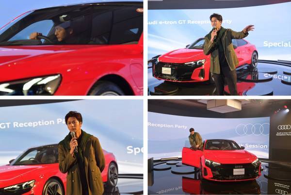 俳優 速水もこみちさん ご登壇　Audi e-tron GT Reception Party