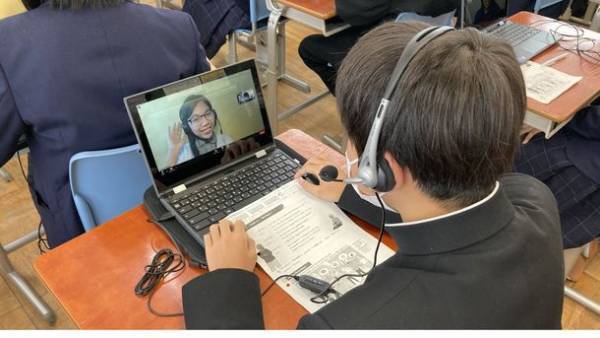 オンライン英会話CHATTY　茨城県立太田第一高等学校附属中学校にて体験レッスン実施　97.0％の生徒が「学力向上に役立つ」と実感