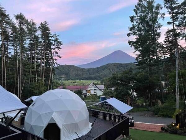富士山展望グランピング場にバレルサウナとテントサウナ＆キャンプサイトがオープン！