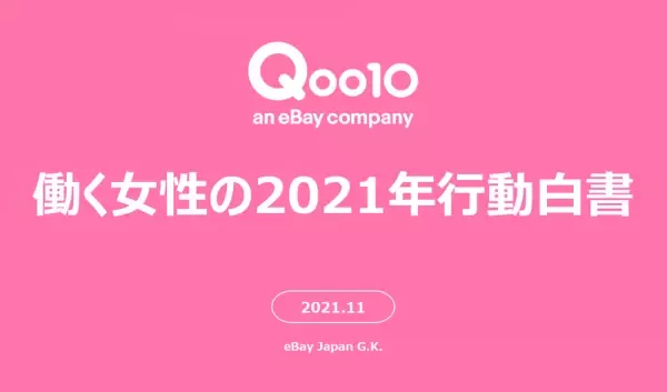 Qoo10「働く女性の2021年行動白書」発表！メンタル、お金、ファッション…働く女性の行動と消費の関連性を調査