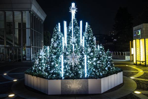 ペーパーアートと自然が融合した冬のイルミネーション