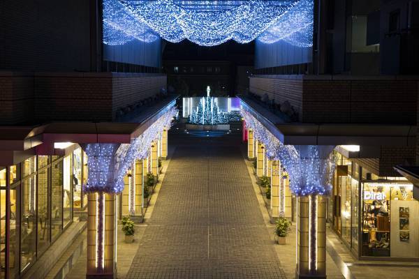 ペーパーアートと自然が融合した冬のイルミネーション