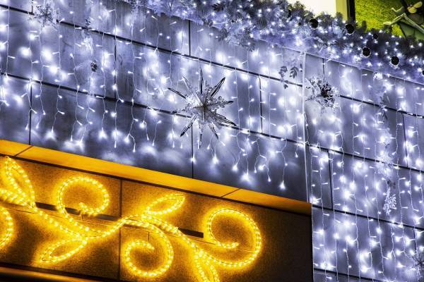 ペーパーアートと自然が融合した冬のイルミネーション