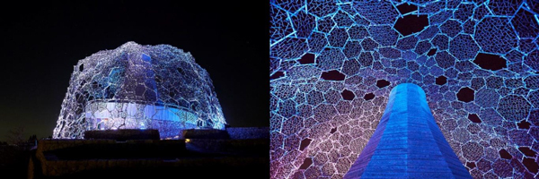 六甲山光のアート Lightscape in Rokko冬バージョン「冬はつとめて」