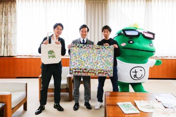 ［泉大津野外映画祭］「オリジナルマスコットキャラクターむびお」泉大津市長への表敬訪問のご報告