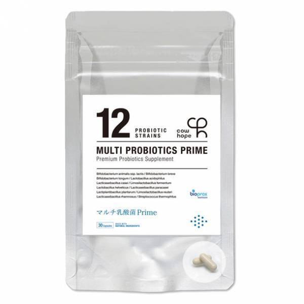 「マルチ乳酸菌Prime」がAmazon限定ブランドcowhopeとしてリパッケージ版を発売　すべて生きた12種の乳酸菌プロバイオティクスサプリメント