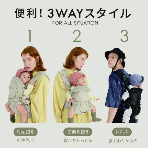 ＜AIRBUGGY(エアバギー)＞から本格登山バックパックの機能を採り入れた初のオリジナル抱っこ紐『A.B.C AIRBUGGY BABY CARRIER(エアバギー・ベビーキャリア)』誕生　12月18日発売