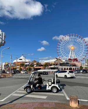 低速電動カートによるカーシェアリング実証事業　沖縄県北谷町にて「美浜シェアカート」12月27日より事業開始