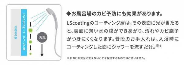 「光のチカラ」でウイルスや菌を99.9％分解除去　長期間の効果維持が可能な「LSコーティング」を7月1日(金)に発売