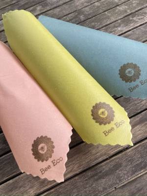 繰り返し洗って使える、地球に優しいオーガニック・フードラップ“Bee Eco Wrap”から新作「re: food wrap(リ・フードラップ)」を2月1日に発売！