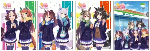 ファミマ×ウマ娘 “美味すぎる” コラボが実現！コンビニエンスストア初、ウマ娘とのコラボフード全13種類発売。「ウマ娘 プリティーダービー1周年キャンペーン」開催！ゴルシのやきそばなど原作をイメージした商品をはじめフレッシュな苺を一粒包んだ「サイレンススズカのいちご大福」など“美味い”を追求したグルメ＆限定グッズが店内を駆け回る！