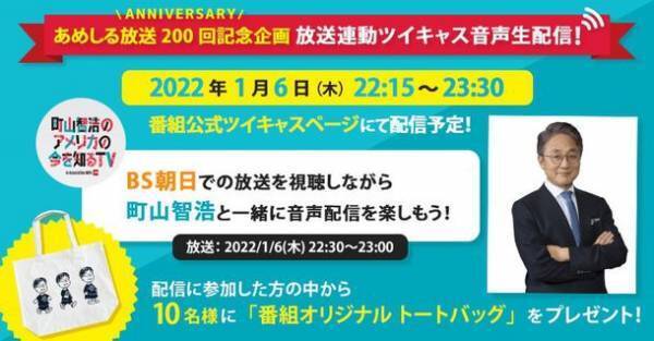 「町山智浩のアメリカの今を知るTV」放送200回記念企画　1月6日(木)の放送中にツイキャスで音声生配信！