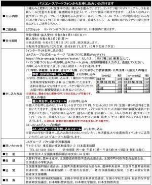 お家のベランダや学校で稲づくりにチャレンジ！ 今年も27万セットを配布します！身近な場所で食育体験「バケツ稲づくり」