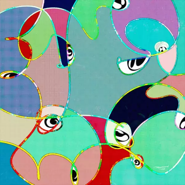 デジタルアーティストTAKUROMAN　ヘアサロンで作品展“トラワレノトラ”を1月8日から開催